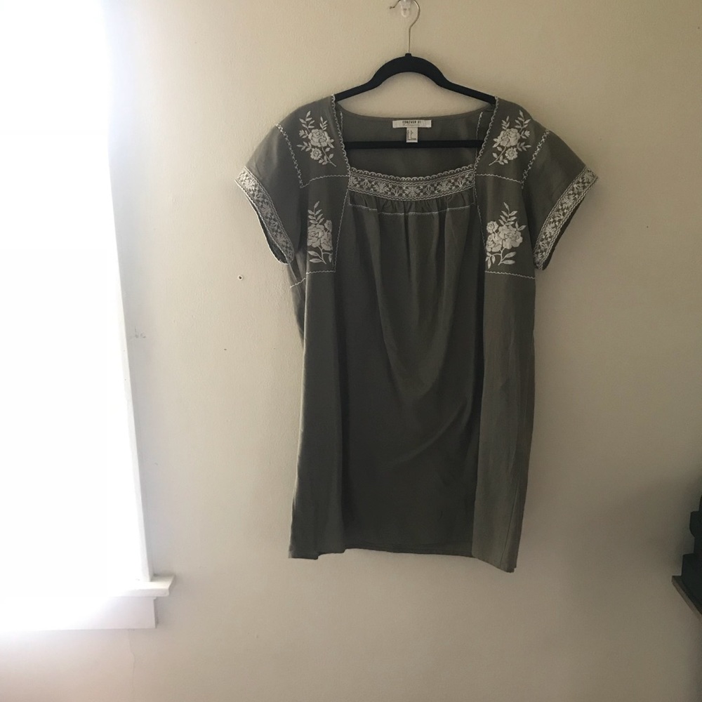 Olive Green Dress
